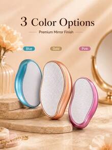 Crystal Hair Removal Eraser, Unisex Reusable Nano Glass Hair Removal Tool For Legs, Arms, Back And Full Body Exfoliation, Washable Portable Hair Removal Stone For Smooth Skin Body Hair Removal Device - Multicolor - View 12