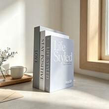 2/3pcs Home Fashion Realistic Book Decor, Luxury Decorative Books, Living Room Decor, Home Decor, Coffee Table Books, Modern Fashion Decorative Books, Stackable Display Books, Hotel Decor, Gift - Decor Book - View 4