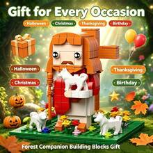 314 PCS Forest Companion Building Blocks, Adult Collectible Brick Figure, Gift For Halloween Christmas Thanksgiving Birthday - Green - View 6