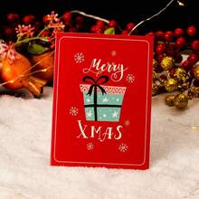 Christmas Greeting Cards, Christmas Cards Envelopes, Christmas Gift Box Cards, Thank You Blessing Postcards, Style Thank You Cards - A - View 8