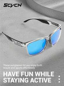 KAPVOE SCVCN Stylish Polarized Cycling Glasses – Essential For Beach, Pool, And Fishing; Unisex; Suitable For Mountain And Road Biking. - Multicolor - View 8