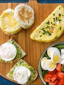 Juego de Cocedor de Huevos y Pochar de Huevos para Microondas, Utensilios de Cocina de Desayuno Simples, Fácil de Usar - Multicolor - Ver 4