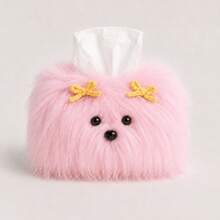 Cute Puppy Shaped Tissue Box, Girls' Tissue Box, Home Desktop Tissue Holder, Living Room Desktop Decor - Multicolor - View 6