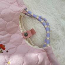 可愛卡通小狗圖案女用化妝包 旅行盥洗用品收納袋 適用洗漱用品、保養品與彩妝 | 輕巧便攜度假盥洗包 - 紅白色 - 查看 8