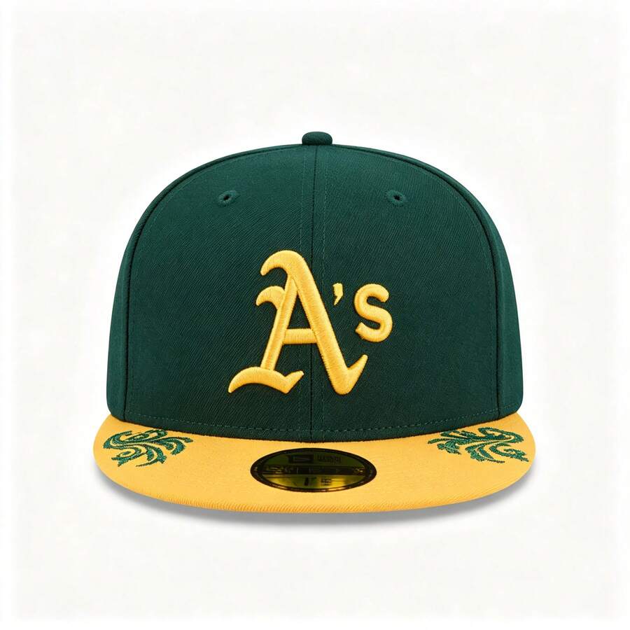 New Era 59FIFTY Oakland Athletics Green Gold 68520 - Green - View 1