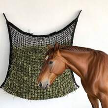 3pcs Durable Slow Feed Hay Net, Suitable For Horses And Goats - Easy To Fill, Large Opening Design - Black And White Color, Small Mesh Hole, - Multicolor - View 14