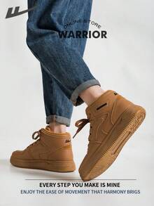 Warrior Men's Board Shoes Spring And Autumn Comfortable Modest Style Casual Yet Sleek Sneakers All-Day Wear Training Sneakers Running Shoes - Khaki - View 4