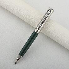 奢華扭轉金屬珠球圓珠筆，磨砂黑旋轉式高階主管書寫筆，出墨順暢，商務辦公簽名禮品筆 - 702 - 查看 16