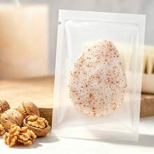 1–3PCS Walnut Konjac Facial Cleansing Sponges, Teardrop Shape Face Wash Sponges, Soft Porous Exfoliating Facial Scrubbers For Gentle Deep Cleansing & Daily Skincare - Beige - View 1