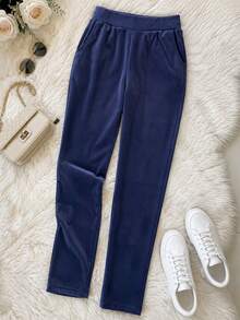 Women Pants - Blue - View 8