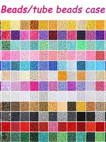 5200pcs/Box 24-Grid Glass Seed Beads DIY Jewelry Making Kit, Suitable For Women Bracelets & Holiday Gifts - Multicolor - View 6
