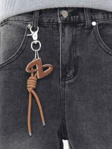 LOGEQI Pantalones Vaqueros Corte Banana Holgados Mezclilla Lavado Vintage con Bolsillos Cargo Laterales Estilo Urbano De Hombre - Negro - Ver 4