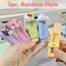 SANRIO Set 1/3/5 buah Penghapus Tarik-Dorong Karakter 3D Lucu, Warna Macaron Segar, Desain Batang Dorong yang Dapat Ditarik, Menghapus Bersih dengan Sedikit Serpihan, Ringkas dan Portabel, Cocok untuk Siswa Menulis dan Mengoreksi, Alat Tulis yang Sangat Menarik dan Menggemaskan - MultiWarna - View 10