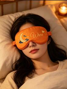 客製化眼罩、個性化姓名睡眠眼罩、個性化伴娘婚禮派對禮物、新娘小隊眼罩、旅行眼罩、客製化姓名眼罩 - 彩色 - 查看 8