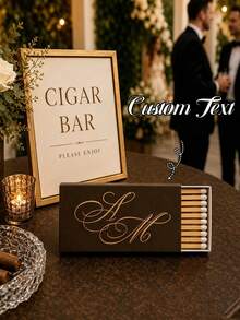 Customized Matchbox, Personalized Wedding Party Matchbox,(Matchbox Only, Matches Not Included). Personalized With Images, Logos And Text, Suitable For Weddings, Various Party, Birthday Celebrations, Anniversary Souvenir, Event Favor. - Multicolor - View 4