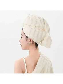 Large Size Quick-Dry Women's Absorbent Hair Turban - Multicolor - View 9