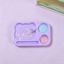 1pc Bear-Shaped Multi-Compartment Nail Art Mixing Palette, Mini Color Mixing Painting Palette, Portable Nail Polish Mixing Tool, Suitable For Nail Artists - Multicolor - View 9