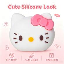 SANRIO 1pc Cartoon Shaped Pencil Sharpener With Cute Silicone Shell, Compact Portable Desktop Stationery, Daily Writing Pencil Sharpening Tool, Multiple Adorable Designs, Suitable For Students Classroom And Home Writing, Fun And Practical Small Stationery, Ideal As Daily Small Gift - Multicolor - View 5