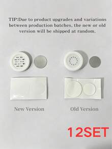 6/12pcs TV And Air Conditioner Remote Control Magnetic Wall Mount, No-Drill Damage-Free Strong Magnetic Sticker, Home Wall Storage Holder, Large Appliance Accessories - View 12