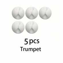1/5/10pcs White Cable Clips, Adhesive Clips And Cable Management Sleeves (Mini Cable Clips) For Organizing And Storing Various Cables At Home, Office, Car, Desk, Bedside Table - White - View 16