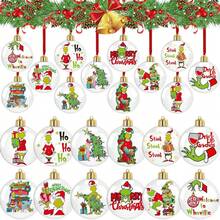 The Grinch The 12pcs Whoville Christmas Tree Hanging Ball Ornaments, Christmas Tree Decorations, Christmas Holiday Tree Home Decor - Cookie Monster - View 1