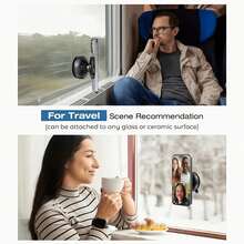 1PC 360° Rotating Suction Cup Car Phone Holder, Universal Magnetic Mount, Multi-Function Navigation Car Device Installation Bracket, Suitable For Car/Gym/Mirror/Smooth Surface, No Adhesive Suction Cup Phone Holder, Compatible With All Smartphones - Multicolor - View 3
