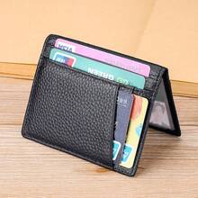 Ultra-Thin Soft Wallet, Mini Bank Card Holder, Ultra-Thin Compact Card Sleeve, Men's Wallet, Mini Wallet, Card Holder, Coin Purse - Multicolor - View 4