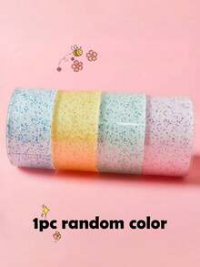 1/4pcs Glitter Transparent Nano Double-Sided Tape, Reusable, Strong Adhesion, Suitable For Home, Office And Classroom [Nano Tape Size: 0.7mm Thick - 20mm Wide - 1m Long] - Multicolor - View 7
