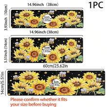 1pc Sink Faucet Absorbent Mat, Autumn Faucet Pad, Sunflower Pattern, Drainage Mat, Suitable For Kitchen, Bathroom Sink, Countertop, Drainage Mat, Diatomaceous Earth Material, Trimmable, Quick-Drying Mat - Multicolor - View 8