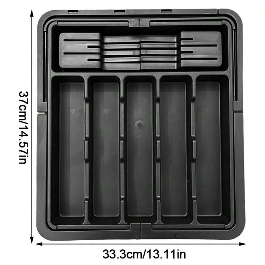 Adjustable Kitchen Drawer-Organizer Tray Cutlery Storage Box Utensil Divider 8 G - UK-l430701 - View 1