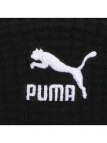 Puma Unisex Sports Beanie ARCH Mid Fit Black Waffle Knit Casual Cold Weather Hat 022848-01 - Black - View 2