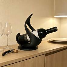 1pc Decorative Wine Bottle Rack Sculpture Ornament, Creative Multi-Functional Desktop Wine Storage Decor, Modern Kitchen Bar Counter Autumn Home Decoration, PLA Material, Minimalist Style, Wine Rack Sculpture, Suitable For Enthusiasts Collectors Holiday Gift - Multicolor - View 7