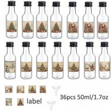 36pcs Reusable Plastic Wine Bottles With Christmas Themed Style, Empty Bottles For Drinks, Leak Proof, Portable, Multi-Purpose Storage, Suitable For Storing Drinks And Beverages, Suitable For Christmas Gatherings, Gift Packaging, And Parties - White - View 10