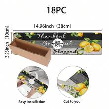 1pc Lemon Pattern, Sink Faucet Absorbent Mat, Drainage Mat, Suitable For Kitchen, Bathroom Sink, Countertop, Drainage Mat, Diatomaceous Earth Material, Trimmable, Quick-Dry Mat - Multicolor - View 12
