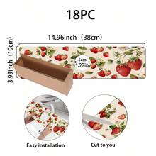 1pc Strawberry Pattern Faucet Mat Decor, Sink Faucet Absorbent Mat, Drainage Mat, Suitable For Kitchen, Bathroom Sink, Countertop, Drainage Mat, Diatomaceous Earth Material, Trimmable, Quick Drying Mat - Multicolor - View 14
