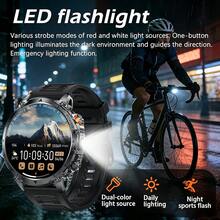 New Upgraded Fashion 1.7" AMOLED Sports Smartwatch, Compass & 1400mAh Large Battery, Wireless/Call Answering, Outdoor LED Flashlight Smartwatch, Message Notification, Pedometer, Compatible With Android And IOS - View 7