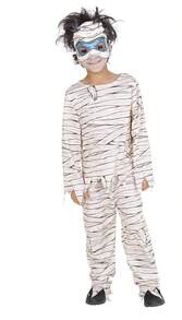 Rubies Mischievous Mummy Costume For Kids, Fun Complete Outfit With Printed Jumpsuit And Mask, Ideal For Halloween, Carnival, And Costume Parties - Multicolor - View 2