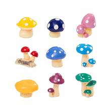 Realistic Mushroom Cluster Micro Landscape Creative Mushroom Gift Decor DIY Mini Accessories Resin Craft - Mushroom Patch - View 5