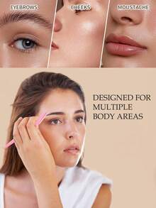 1/3/6/12 قطعة شفرات حلاقة الحواجب، شفرات إزالة شعر الوجه المحمولة، مشكلات الحواجب القابلة للتخلص، أدوات إزالة الشعر المقشرة، مشذبات العناية بالجسم ومجموعة الوجه. مناسبة للاستخدام اليومي أو السفر، هدية، ضرورية للسفر - وردي - مشاهدة 4
