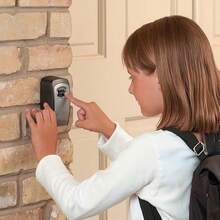 1-Piece Key Lock , Wall-Mounted Key Box, Outdoor Key Storage Cabinet, Combination Lock Box With Aluminum Alloy Cylinder, High-Strength Anti-Shock/Explosion/Lock-Proof Housing, Reprogrammable Code - A - View 11