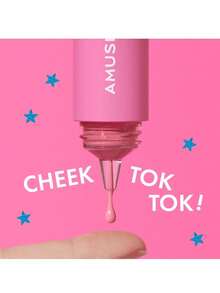 AMUSE CHEEK TOK TOK 02 5.5ml/0.18fl.Oz, Soft Powder Texture, Buildable Light Tones, Naturally Blends Into Skin, Healthy Radiant Glow, Moisturizing Formula, Easy Application With Light Tapping, Long-Lasting Wear, Suitable For Beginners, Korean Beauty, Olive Young, Gift - 0.2 - View 11