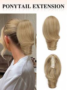 nimoki 10 Inch Claw Ponytail Wig, Heat-Resistant Synthetic Fiber Material, Elegant Hair Claw For Women, Suitable For Christmas, Halloween, Music Festivals And Daily Wear - Multicolor - View 10