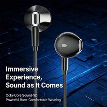 Acer Wired Earphones 3.5mm/Type-C Interface Clear Calls Music Gaming Earphones In-Line Control Switch Adjustable Volume Compatible With Phone PC Desktop Laptop - View 3