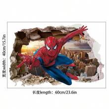 FIFA Spider-Man Wall Sticker Decal For Living Room Decor Background Wall, Removable, Suitable For Christmas Background Wall Decoration, Also Can Be Used As Birthday Gift - B - View 7