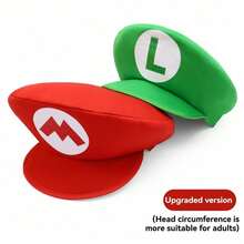 asmodee 2 buah Topi Mario Super Mario Odyssey untuk Halloween, Perlengkapan Cosplay dan Permainan Peran, Koleksi Hobi Pesta - A - View 5