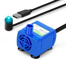 Quiet Efficient Pet Water Pump - Cat Water Fountain And Water Dispenser Replacement Motor Accessory - Keep Your Pets Hydrated And Healthy - Blue - View 8