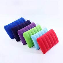 1pc Square Inflatable Travel Pillow, Car And Airplane Neck Support, Also Can Be Used As Lumbar Cushion, Suitable For Long Flights And Road Trips, Comfortable Aviation Accessory, Elegant Travel Gear, Durable Inflatable Material - Square Inflatable Pillow - View 9