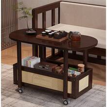 Portable Wheels Mobile Table Laptop Desk Adjustable Height Overbed Sofa Side - View 6
