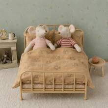1 buah Jumpsuit Rajut Buatan Tangan Vintage Motif Tikus Kecil untuk Boneka Bayi, Hadiah Liburan - Boneka baju rajut - View 5