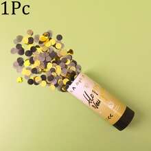 1pc/4pcs/Set Happy New Year Paper Confetti Firework Cone New Year's Eve Atmosphere Props Confetti Sprayer Small Firecrackers Ribbon - Multicolor - View 16